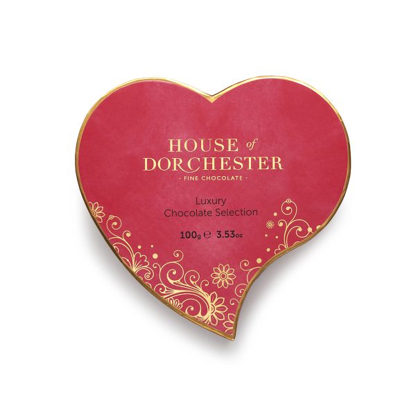 House of Dorchester | Luxury Chocolate Selection in a Red Heart-Shaped Box